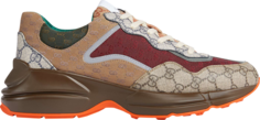 Кроссовки Gucci Rhyton Beige Brick Red, бежевый