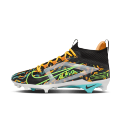 Бутсы Nike Alpha Menace 4 Elite "Travis Kelce" Football Cleats, цвет Black/Sail/Dusty Cactus/Green Strike