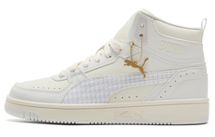 Кеды Puma Rebound Skateboarding Unisex, белый/золотой