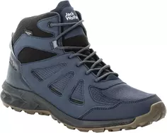 Кроссовки Jack Wolfskin "WOODLAND 2 TEXAPORE MID M", водонепроницаемые, синий