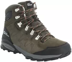 Кроссовки Jack Wolfskin "REFUGIO TEXAPORE MID M", водонепроницаемые, хаки