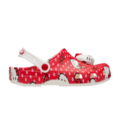 Кроссовки Hello Kitty x Classic Clog, цвет Red Polka Dots Crocs