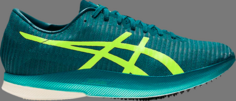 Кроссовки metaspeed ld velvet pine safety yellow Asics, зеленый