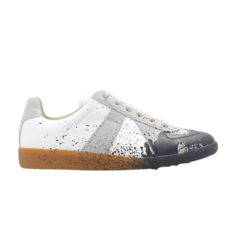 Кроссовки Maison Margiela Replica Low, цвет Paint Splatter - White Pewter