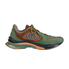 Кроссовки Gucci Run Sneaker, цвет Green Brown