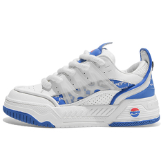 Кроссовки Pepsi Skateboarding Shoes Men Low-top, белый/синий