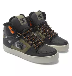 Зимние ботинки DC Shoes "Pure High WNT", цвет Black/Green Print