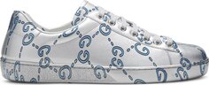 Кроссовки Gucci Ace Low GG Monogram, серебряный