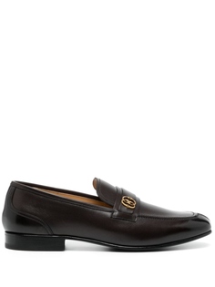 Лоферы с декором Emblem Bally, коричневый