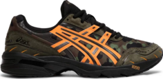 Кроссовки bape x gel 1090 camo Asics, зеленый