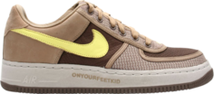 Кроссовки Nike Undefeated x Air Force 1 InsideOut Canteen, коричневый