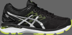 Кроссовки gt 2000 4 black lime silver Asics, черный