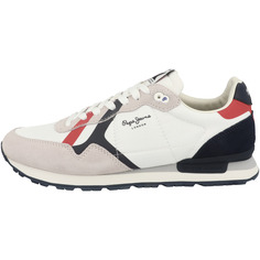 Низкие кроссовки Pepe Jeans low Brit Road, белый