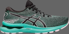 Кроссовки wmns gel nimbus 24 black barely rose Asics, зеленый