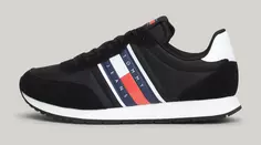 Кроссовки Tommy Jeans "TJM RUNNER CASUAL ESS", черный/белый