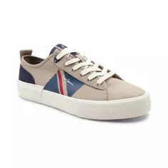 Спортивная обувь Allen flag с добавлением кожи Pepe Jeans London, бежевый