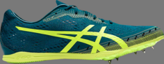 Кроссовки gun lap 2 velvet pine safety yellow Asics, зеленый