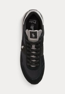 Кроссовки на шнуровке TRAIN 89 SUEDE PANELED SNEAKER Ralph Lauren, черный