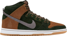Кроссовки Nike Homegrown x SB Dunk High PRM Sequoia, зеленый