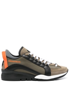Dsquared2 кроссовки Legendary со вставками, зеленый