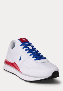 Кроссовки на шнуровке TRAIN 89 SUEDE-PANELED SNEAKER Ralph Lauren, белый
