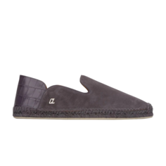 Кроссовки Christian Louboutin Logo-Plaque Detail Espadrilles, серый