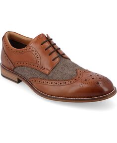 Мужские модельные туфли Filmore Tru Comfort из пеноматериала с крылышками Thomas & Vine, цвет Cognac