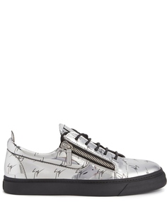 Giuseppe Zanotti кроссовки Frankie с логотипом, серый