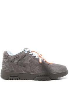 Off-White замшевые кроссовки Out Of Office, серый