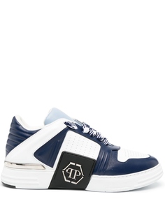 Philipp Plein кроссовки с нашивкой-логотипом, синий