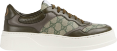 Кроссовки Gucci GG Supreme Sneaker Beige Green, коричневый