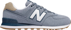 Кроссовки New Balance 574 Chambray Gum, синий