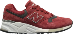 Кроссовки New Balance 999 Made in USA Burgundy Grey, красный