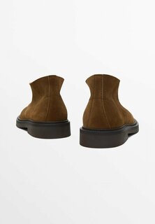 Ботильоны на шнуровке Massimo Dutti, темно-коричневый