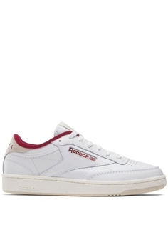 Кроссовки Reebok Club C 85, белый/бежевый/темно-красный