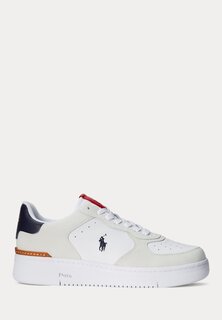 Кроссовки на шнуровке MASTERS COURT SUEDE LEATHER TRAINER Ralph Lauren, белый