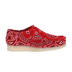 Кроссовки Clarks Supreme x Wallabee Red Bandana, красный