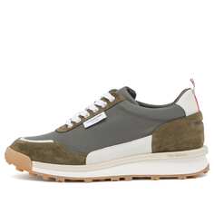 Кроссовки Thom Browne Alumni Tech Sneaker, цвет Dark Green