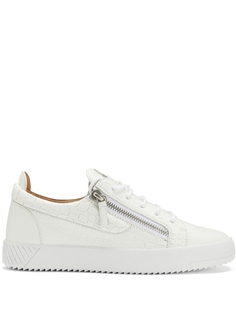 Кроссовки Giuseppe Zanotti Frankie, белый/темно-коричневый