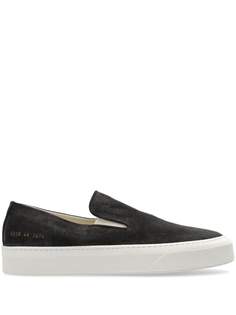 Common Projects замшевые слипоны, серый