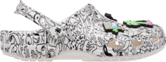 Кроссовки Steven Harrington x Classic Clog Quickstrike - White Black, белый Crocs