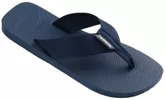 Шлепанцы Havaianas "URBAN BASIC MATERIAL", летняя обувь, тапочки, горки для бассейна, обувь для купания, в простом дизайне, синий