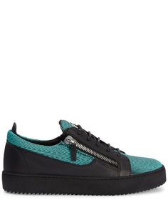 Giuseppe Zanotti Frankie two-tone design sneakers, черный