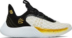 Кроссовки Curry Flow 9 Warp The Game Day - White Black, белый