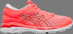 Лимитированные кроссовки wmns gel kayano 24 flash coral Asics, апельсин