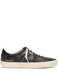 Golden Goose кроссовки с нашивкой-логотипом, черный
