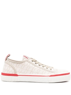 Кроссовки Pedro Junior с монограммой Christian Louboutin, бежевый