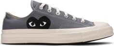 Кроссовки Converse Comme des Garçons PLAY x Chuck 70 Low Steel Gray, серый