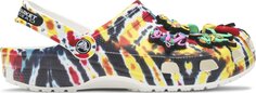 Кроссовки Grateful Dead x Chinatown Market x Clog Tie Dye, разноцветный Crocs