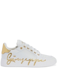 Giuseppe Zanotti кроссовки GZ94 с эффектом металлик, белый